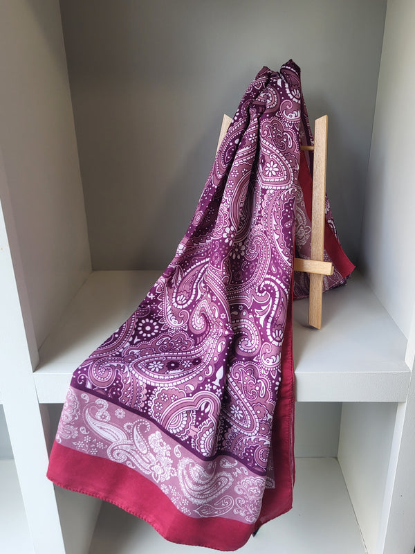 Drop 1 - 0108 Patterned Scarf - Purple